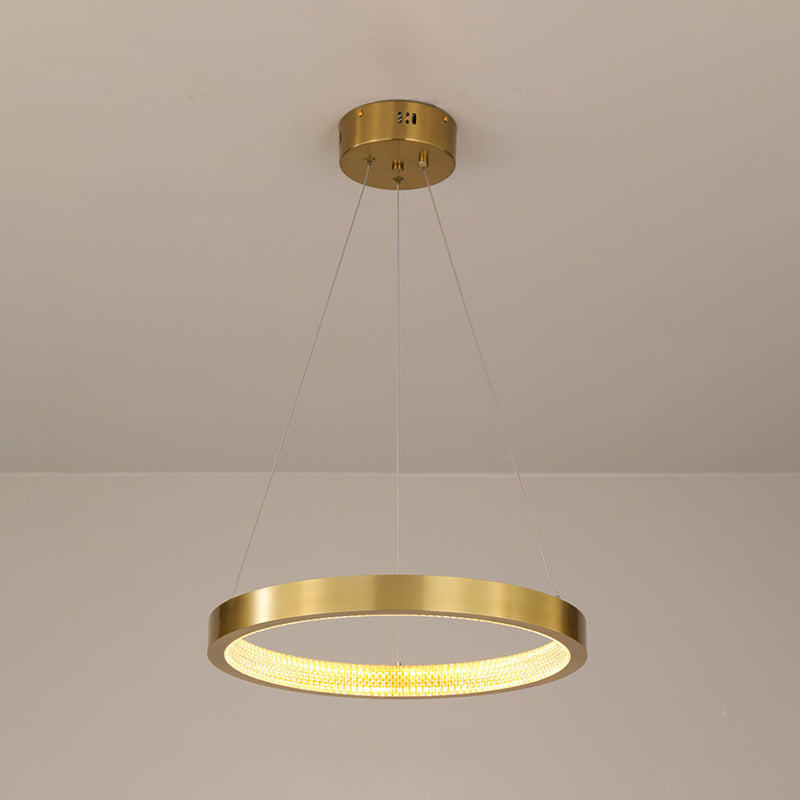 Simplicity Linear Pendant Lighting Fixture Modern Style LED Hanging Chandelier