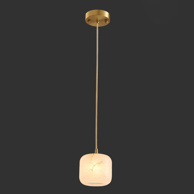 Suspension Pendant Light Simplicity Stone Bedroom Hanging Ceiling Light