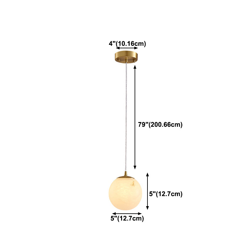 Suspension Pendant Light Simplicity Stone Bedroom Hanging Ceiling Light