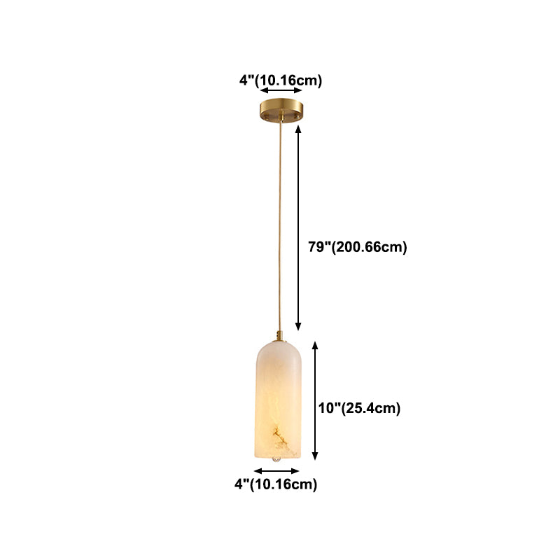 Suspension Pendant Light Simplicity Stone Bedroom Hanging Ceiling Light