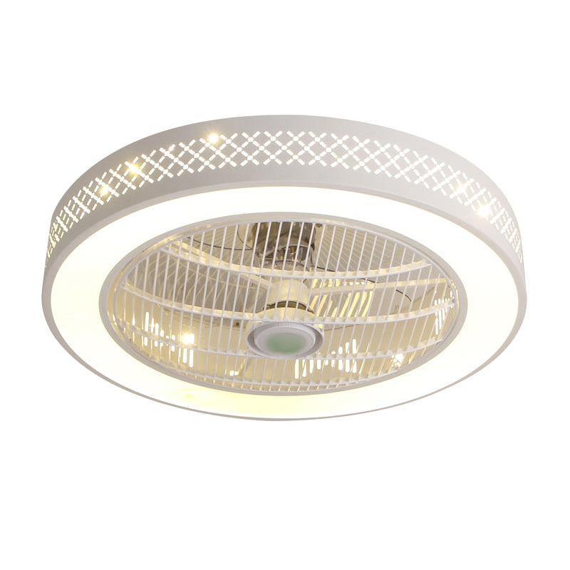 Ventola del soffitto rotondo leggero in stile children 1 1 lampadina a LED LED per camera da letto
