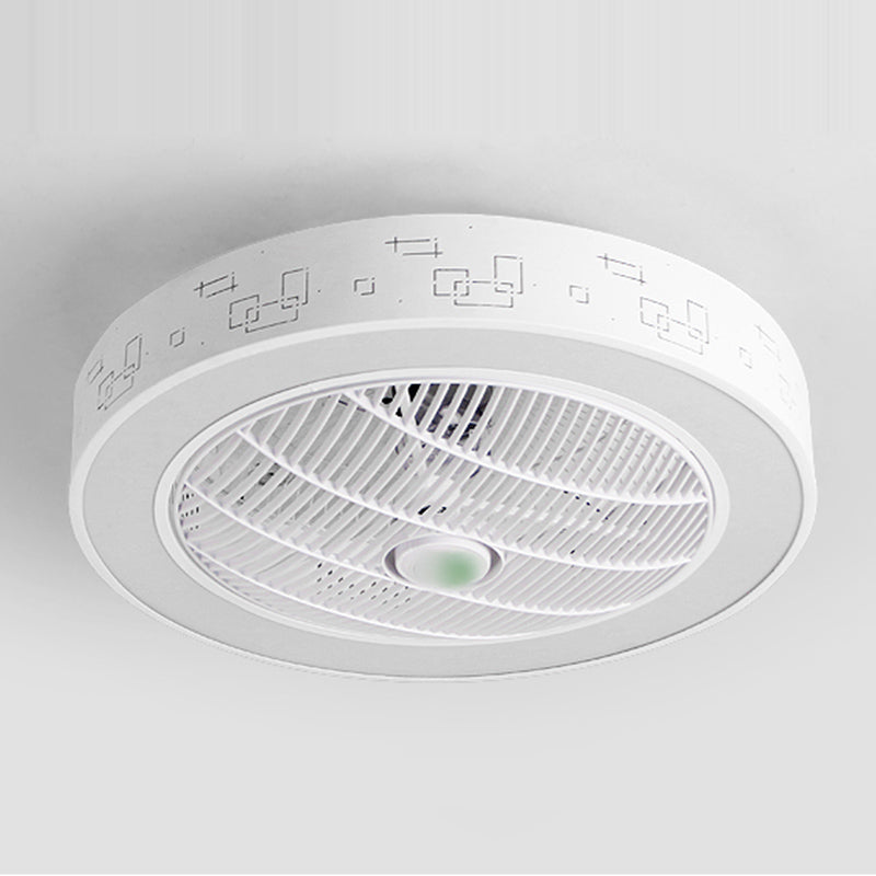 Ventola del soffitto rotondo leggero in stile children 1 1 lampadina a LED LED per camera da letto