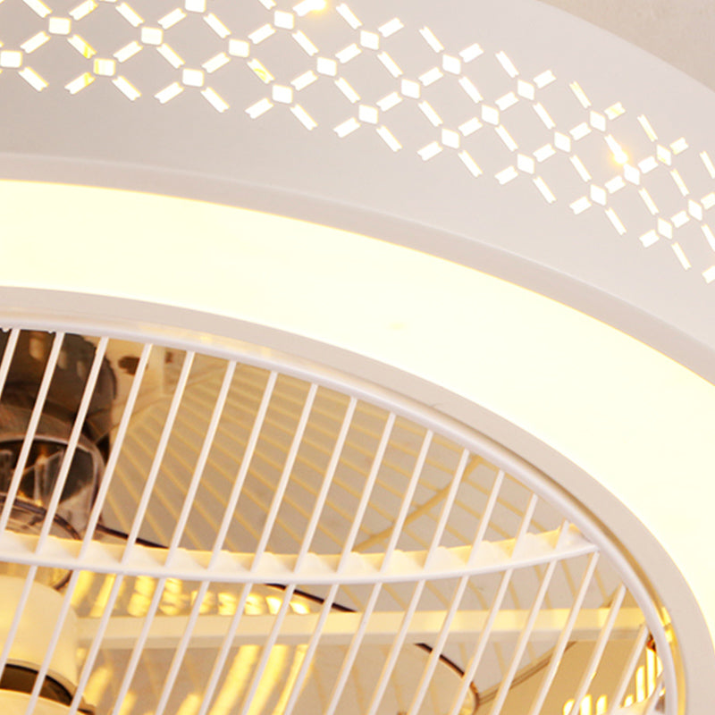 Ventola del soffitto rotondo leggero in stile children 1 1 lampadina a LED LED per camera da letto