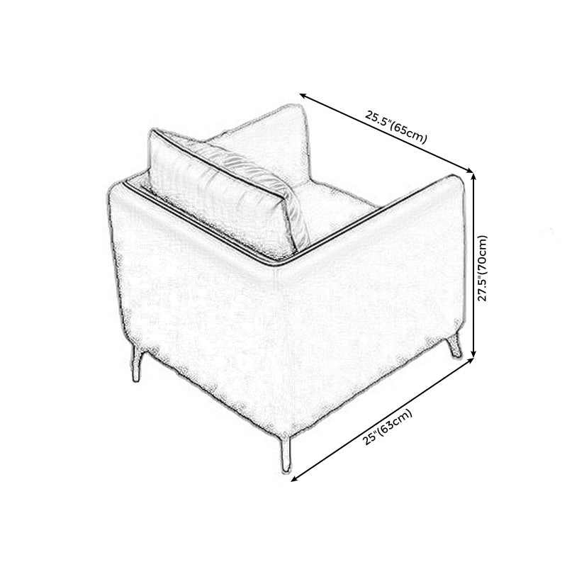 Standard Square Arm Leather Stain Resistant Sofa Couch with Pillows