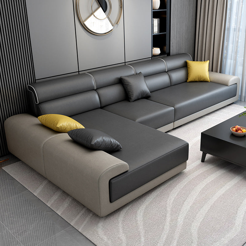 Scandinavian Modular Sectional Left Hand Facing Sofa for Apartment