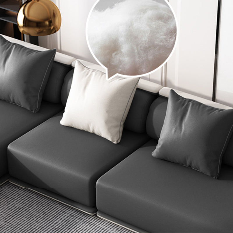 Contemporary Sofa141.73" L X 70.86" W X 29.52" H Armless Sectional for Apartment