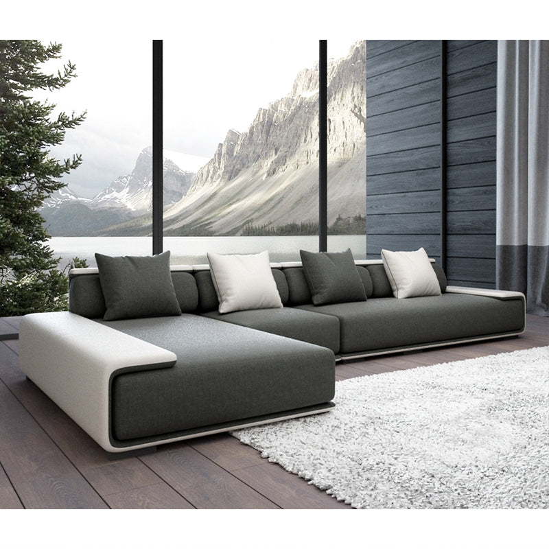 Contemporary Sofa141.73" L X 70.86" W X 29.52" H Armless Sectional for Apartment