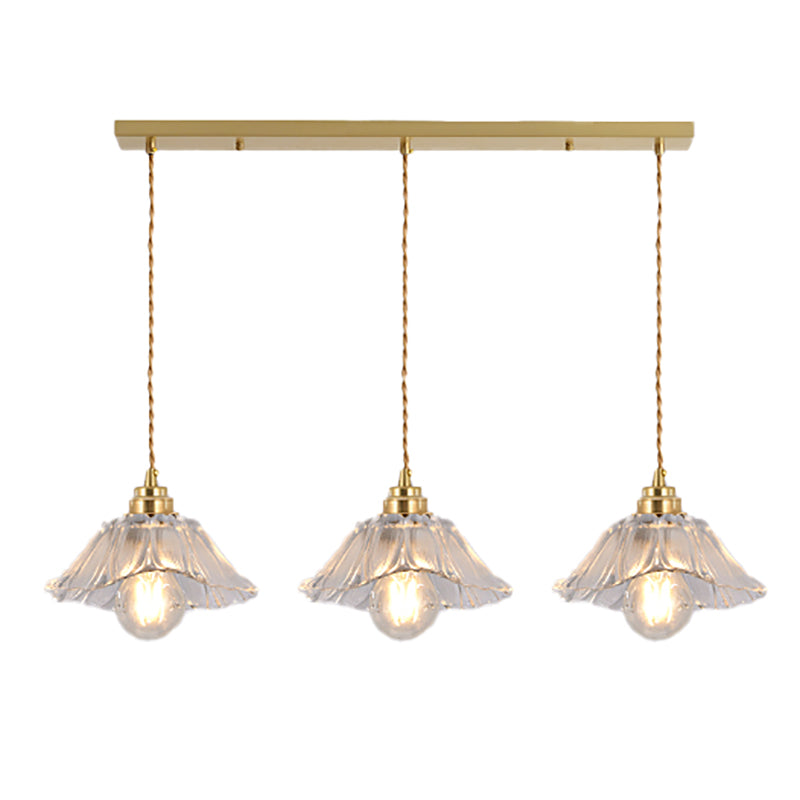 Modern Style Cone Shape Pendant Lighting Glass Pendant Light for Bedroom