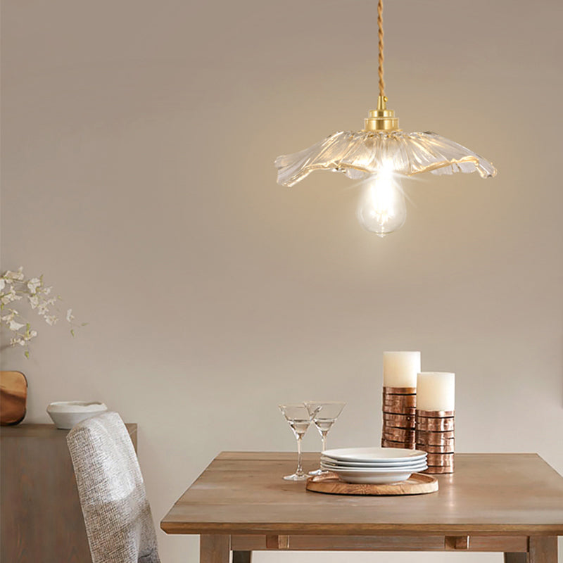 Modern Style Cone Shape Pendant Lighting Glass Pendant Light for Bedroom