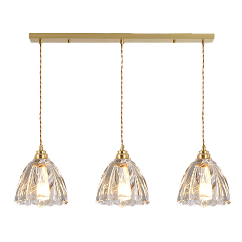 Modern Style Cone Shape Pendant Lighting Glass Pendant Light for Bedroom