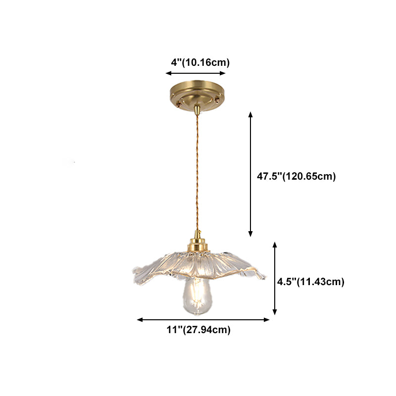 Modern Style Cone Shape Pendant Lighting Glass Pendant Light for Bedroom