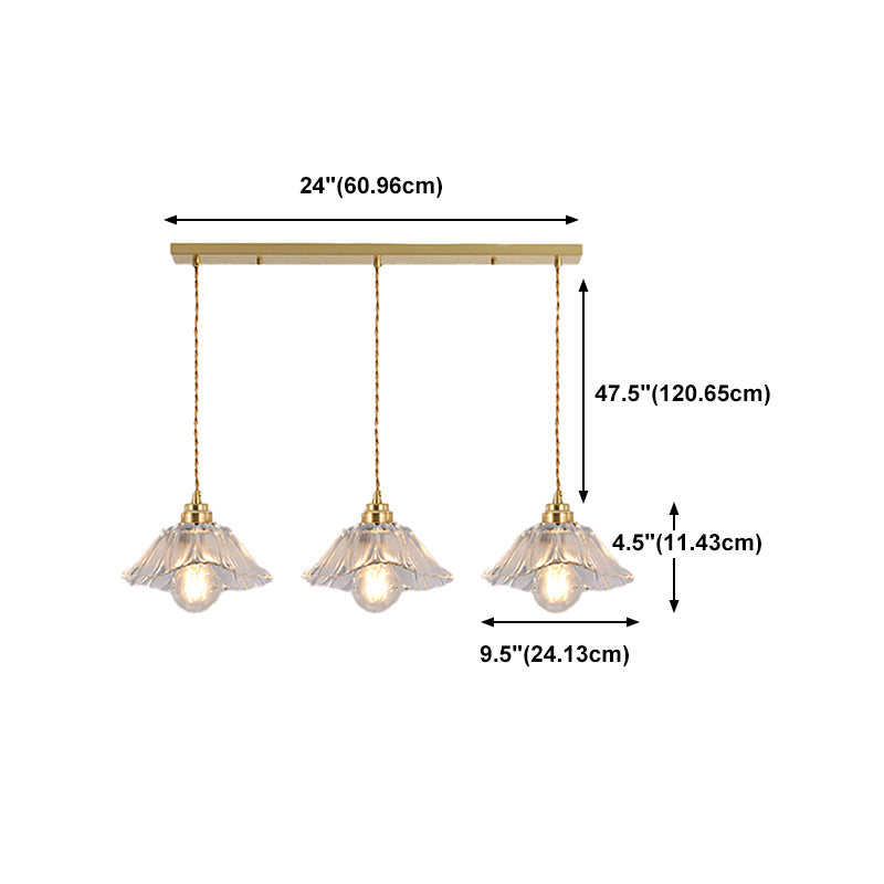 Modern Style Cone Shape Pendant Lighting Glass Pendant Light for Bedroom