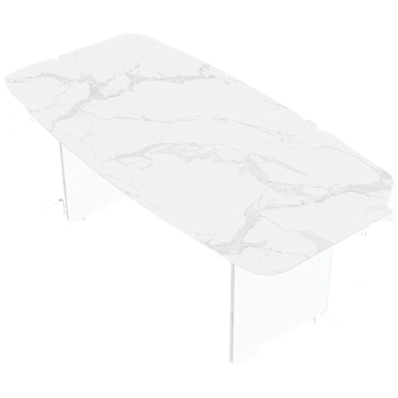Modern 1/7 Pieces Dining Set Rectangle Stone Dining Table for Restaurant