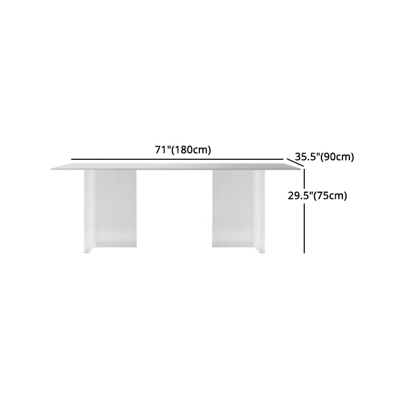 Modern 1/7 Pieces Dining Set Rectangle Stone Dining Table for Restaurant