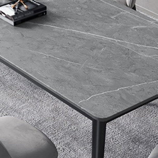 Glam 1/2/3/5/7 Pieces Dining Set Rectangular Sintered Stone Dining Table Set