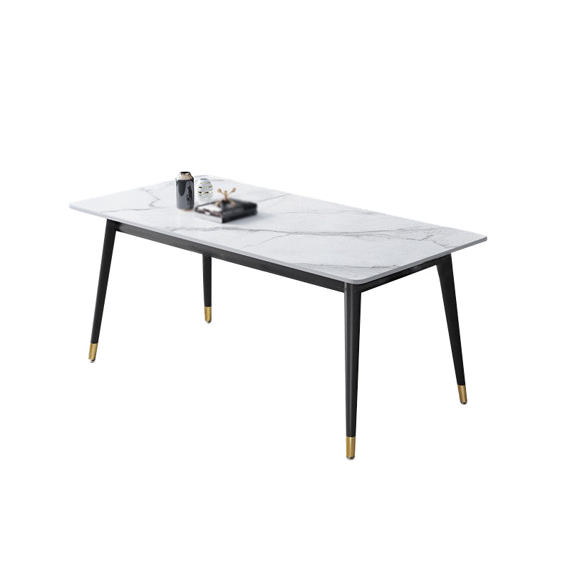 Glam 1/2/3/5/7 Pieces Dining Set Rectangular Sintered Stone Dining Table Set
