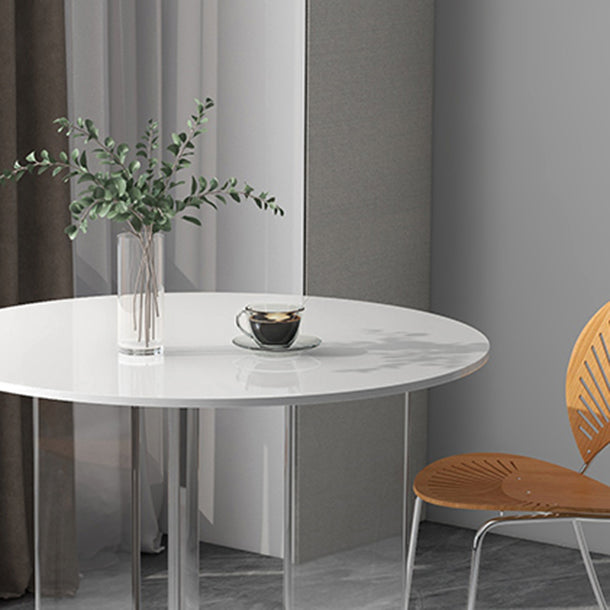 Modern 1/3 Pieces Dining Set Round Stone Dining Table for Dining Room