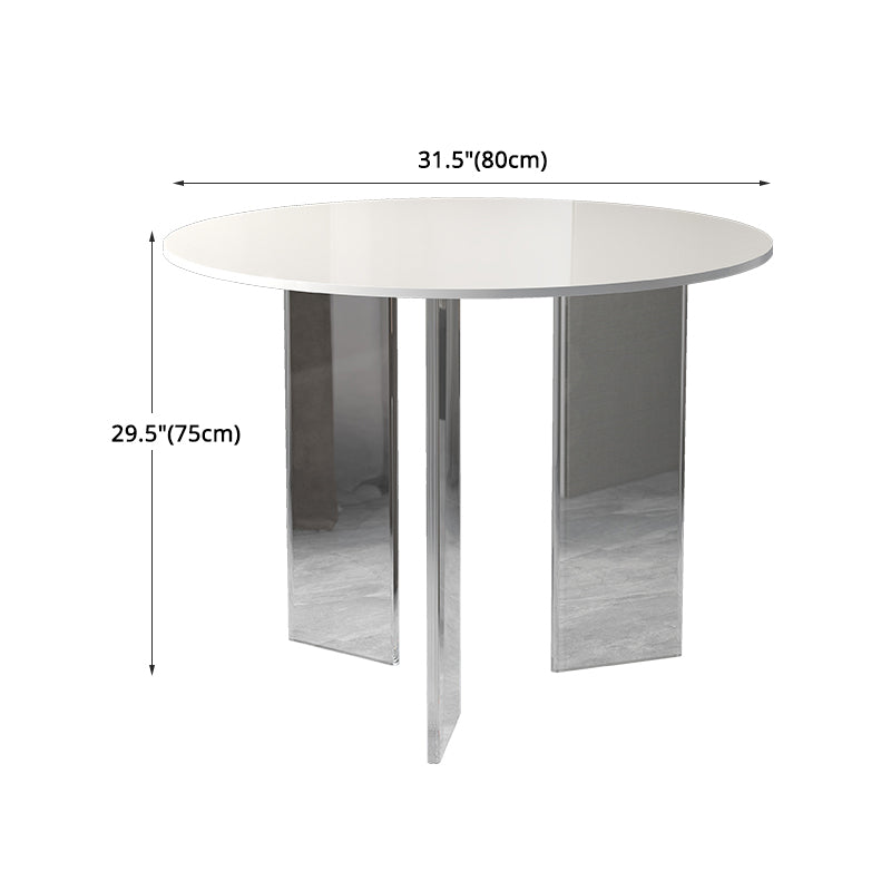 Modern 1/3 Pieces Dining Set Round Stone Dining Table for Dining Room