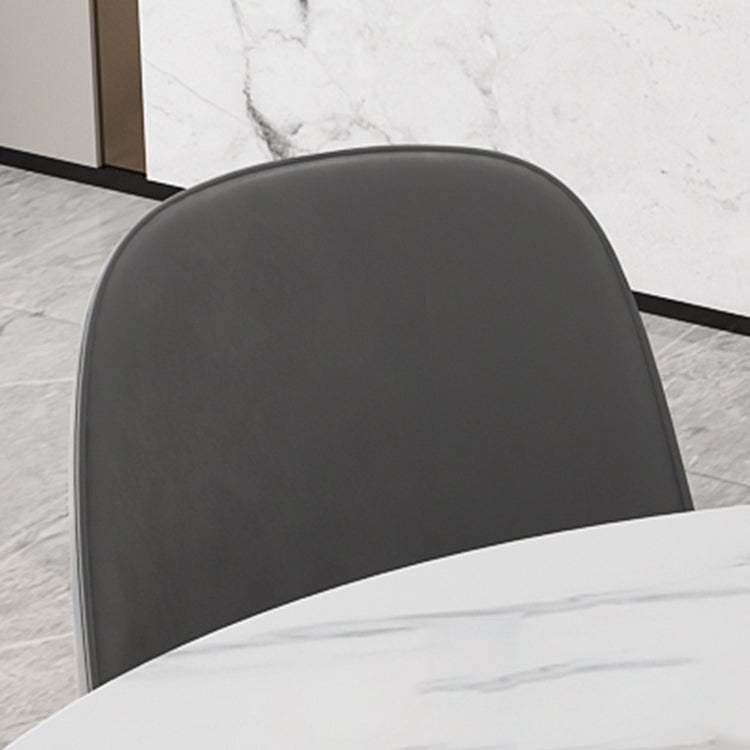 Glam 1/7 Pieces Dining Set Round Stone Dining Table for Dining Room