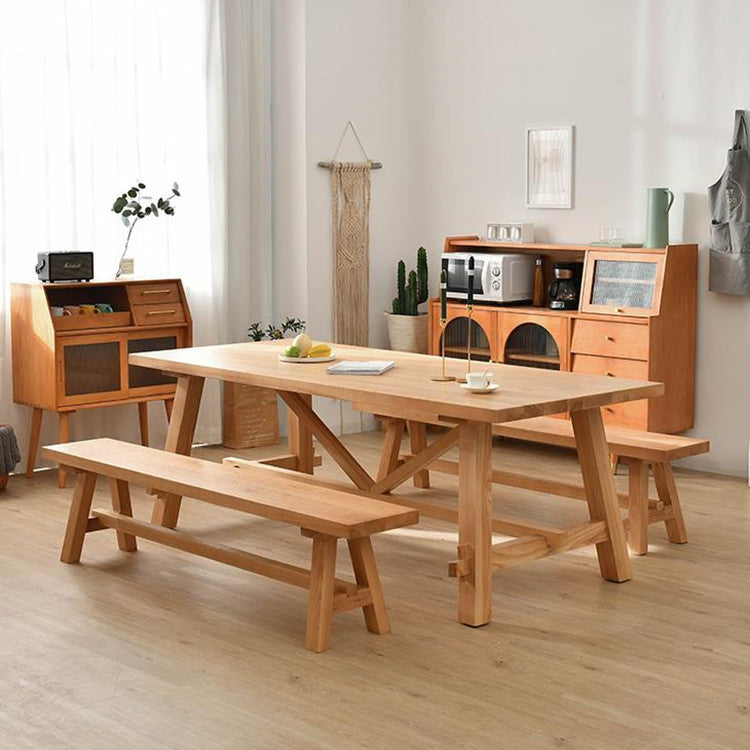 Modern 1/2/3/5/7 Pieces Dinette Set Solid Wood Dining Table and Dining Chairs