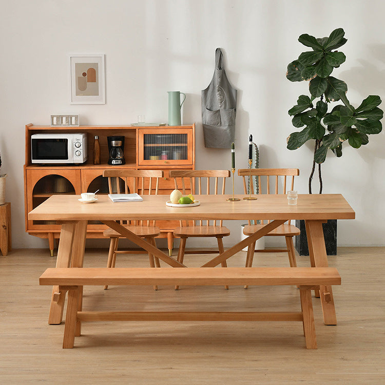 Modern 1/2/3/5/7 Pieces Dinette Set Solid Wood Dining Table and Dining Chairs