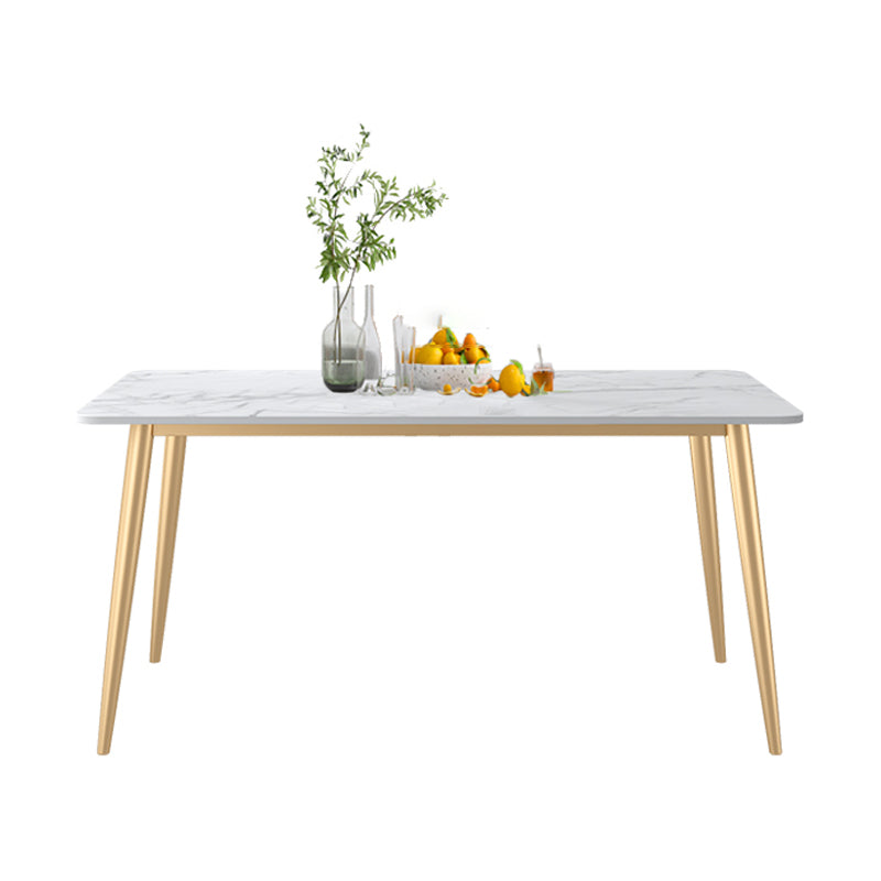 Glam 1/4/5/7 Pieces Dining Set Rectangle Stone Dining Table for Dining Room