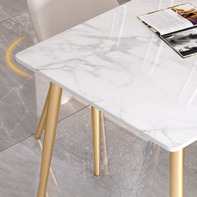 Glam 1/4/5/7 Pieces Dining Set Rectangle Stone Dining Table for Dining Room