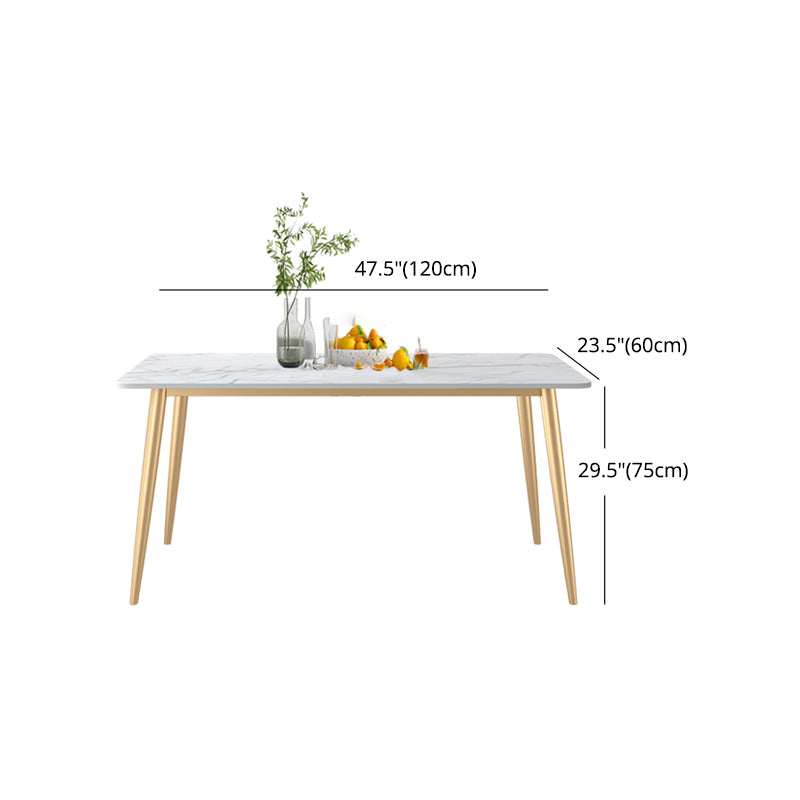 Glam 1/4/5/7 Pieces Dining Set Rectangle Stone Dining Table for Dining Room