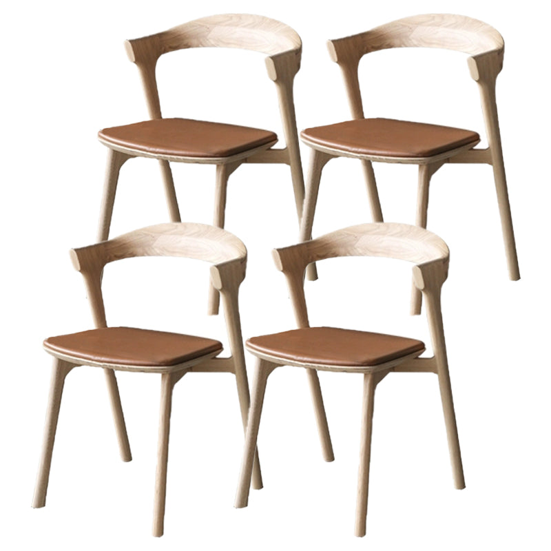 Modern 1/3/4/5/6 Pieces Rectangle Dining Set Ash Wood Dining Table with Chairs