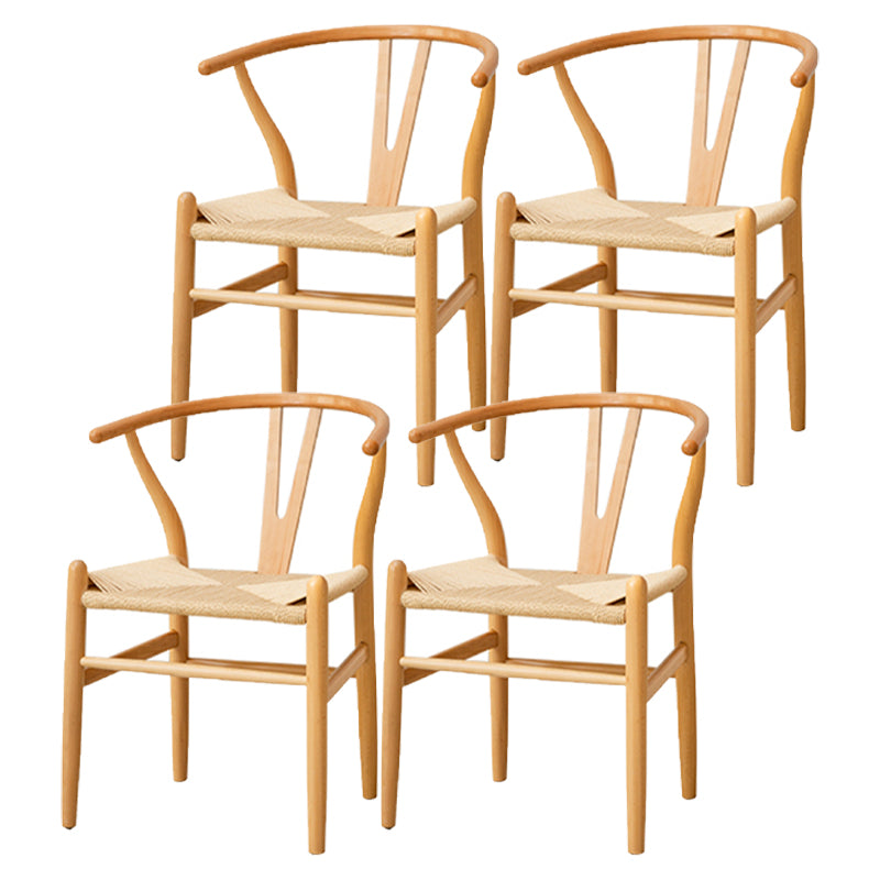 Modern 1/3/4/5/6 Pieces Rectangle Dining Set Ash Wood Dining Table with Chairs