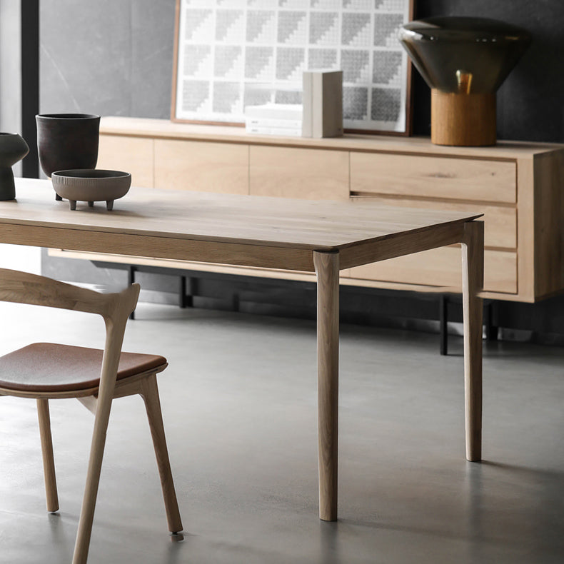 Modern 1/3/4/5/6 Pieces Rectangle Dining Set Ash Wood Dining Table with Chairs