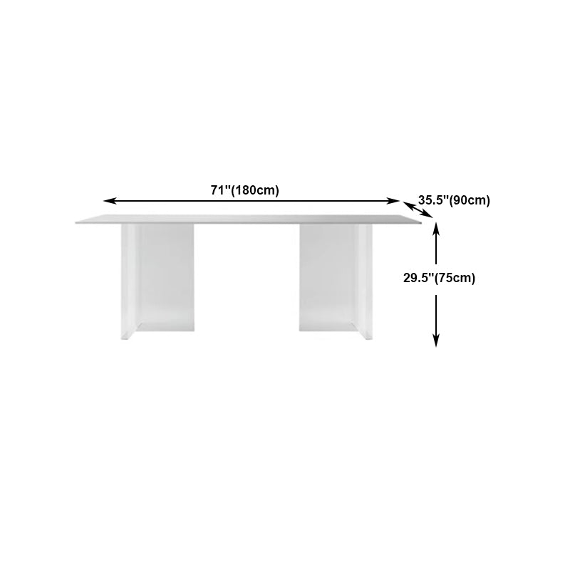 Modern 1/7 Pieces Dining Set Rectangle Stone Dining Table for Dining Room