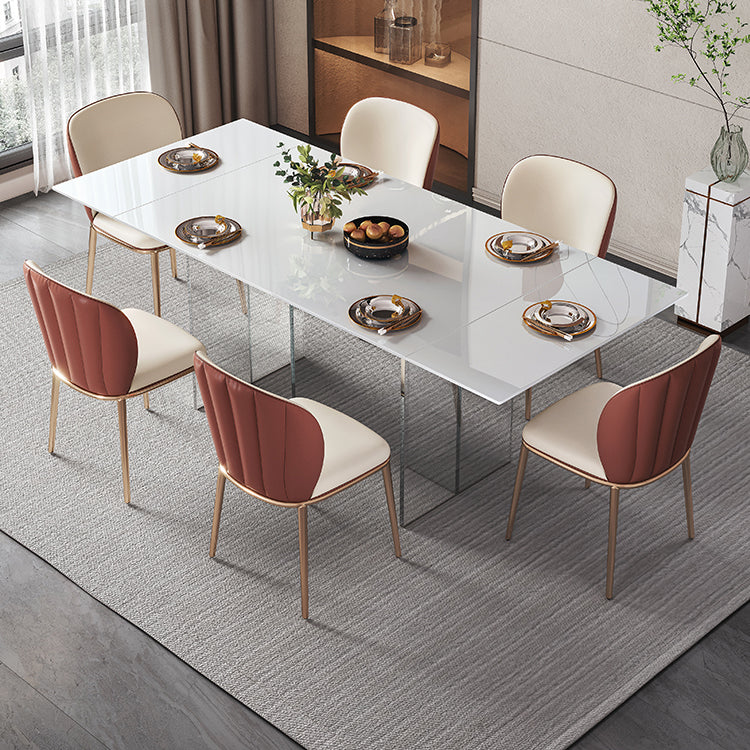 Nordic Glam 1/4/5/7 Pieces Dining Set Sintered Stone Dining Table Set for Home