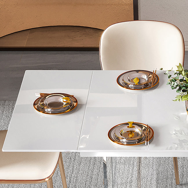 Nordic Glam 1/4/5/7 Pieces Dining Set Sintered Stone Dining Table Set for Home