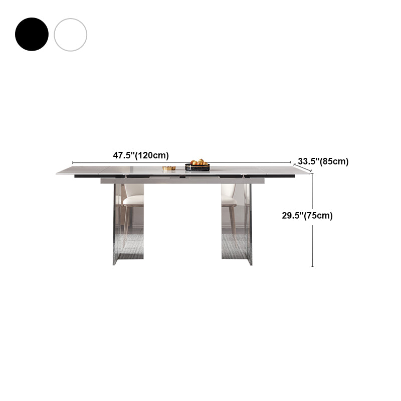 Nordic Glam 1/4/5/7 Pieces Dining Set Sintered Stone Dining Table Set for Home