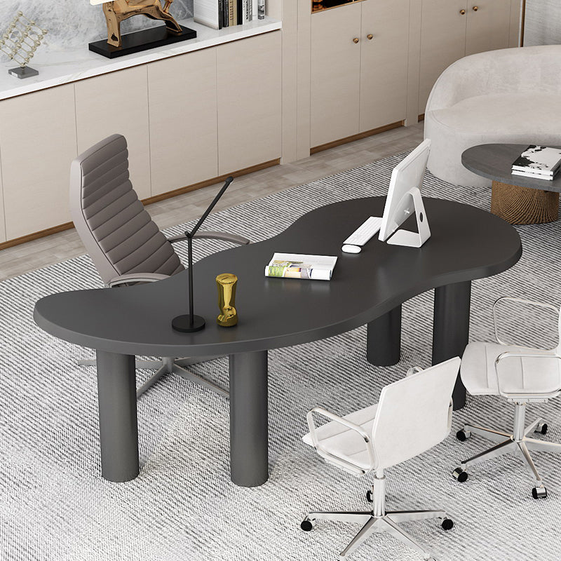 Nordic Solid Wood Table for Restaurant Unique Shape Table with 4 Legs