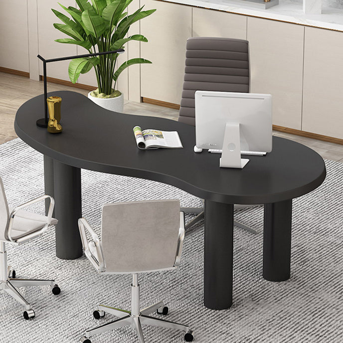 Nordic Solid Wood Table for Restaurant Unique Shape Table with 4 Legs