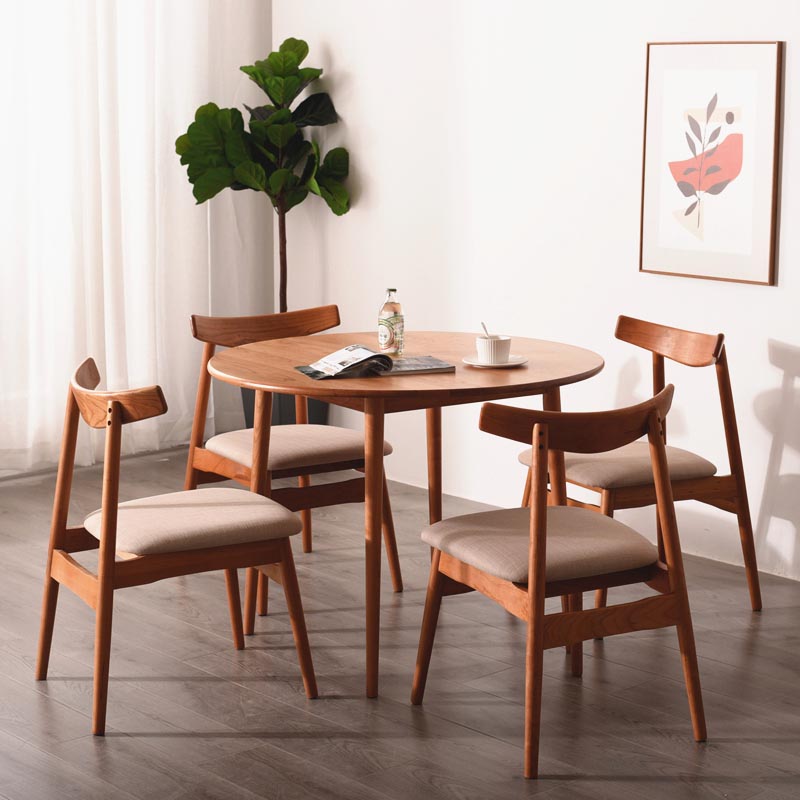 Restaurant Dining Room Simple Style Dinette Table Wood Top Dining Table