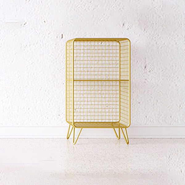 Glam Style Bookshelf Metal Standard Shelf Bookcase for Home Use