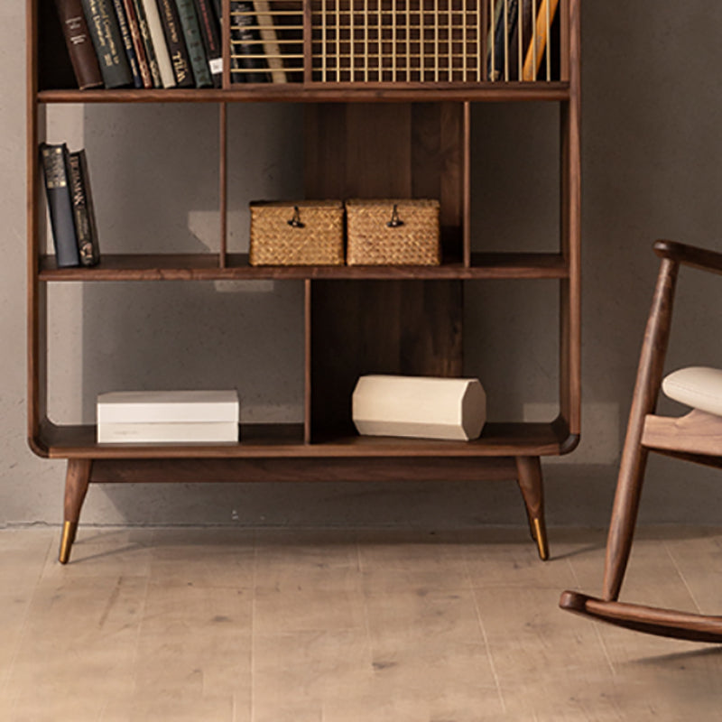 Scandinavian Standard Bookcase Wooden Open Back Bookshelf for Home Office