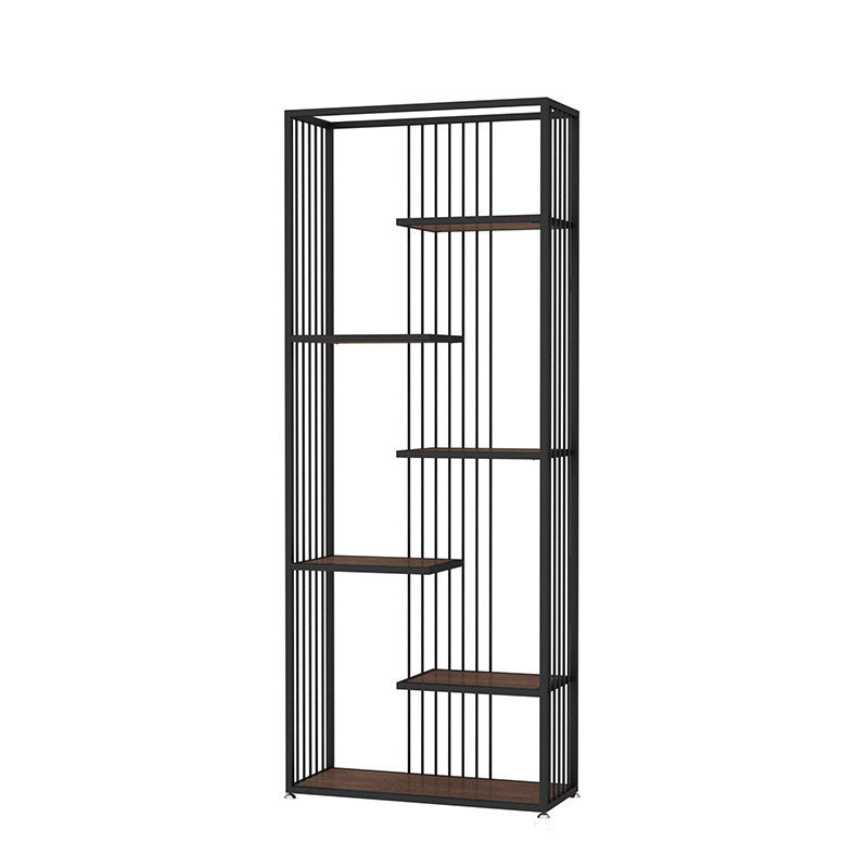 Industrial Style Bookcase Open Back Bookshelf for Home Office