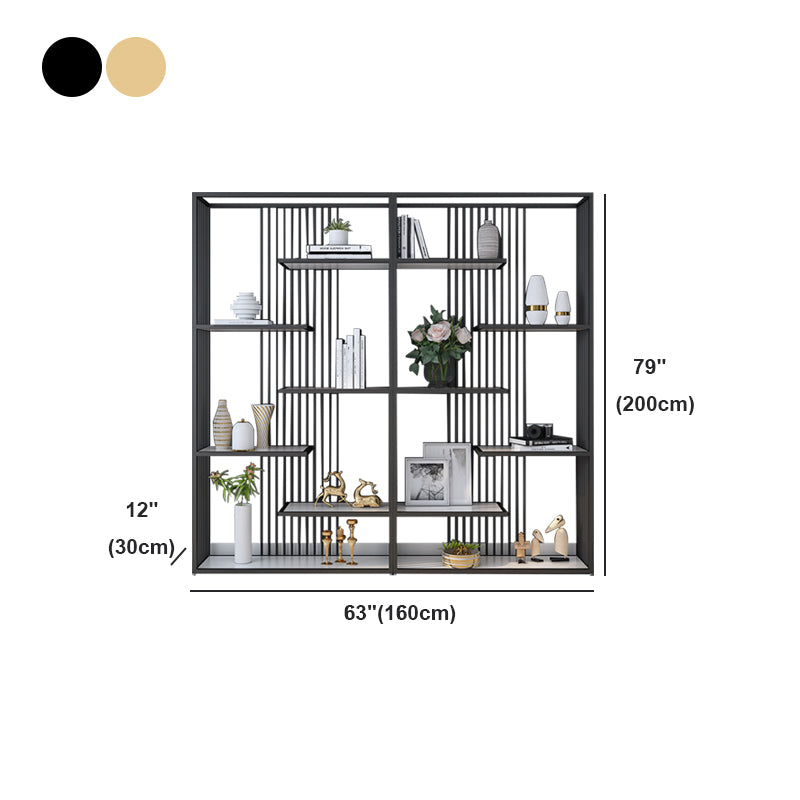 Industrial Style Bookcase Open Back Bookshelf for Home Office