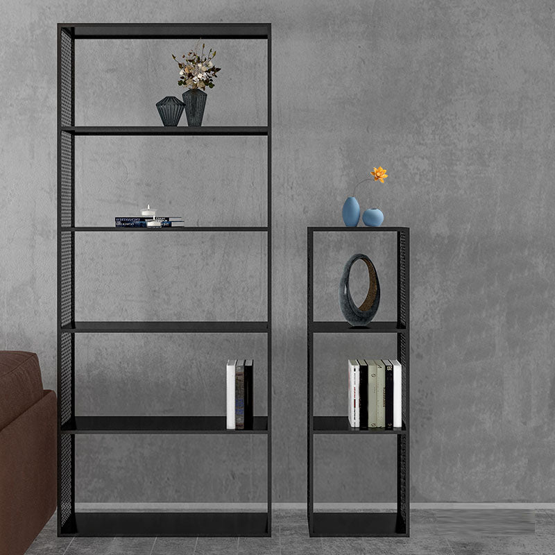 Industrial Metal Bookshelf Iron Open Back Bookcase for Office