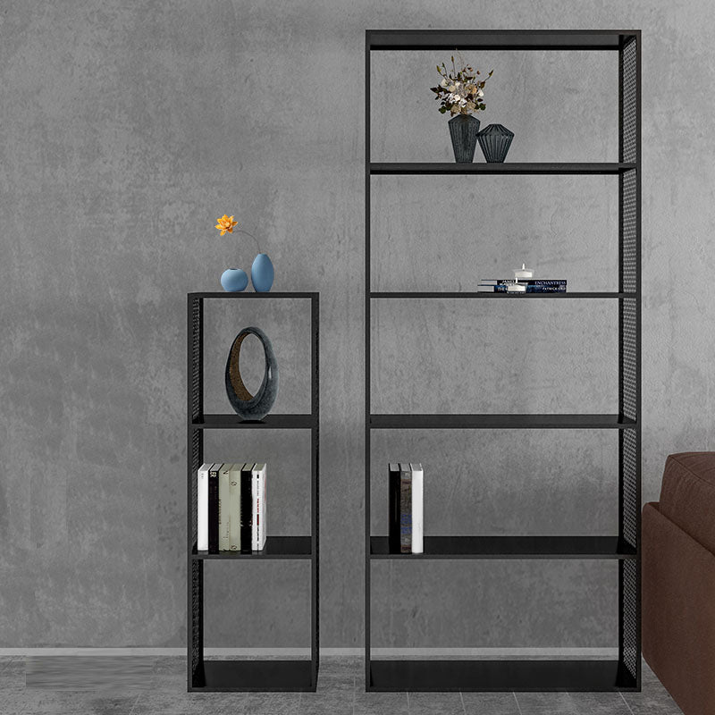 Industrial Metal Bookshelf Iron Open Back Bookcase for Office