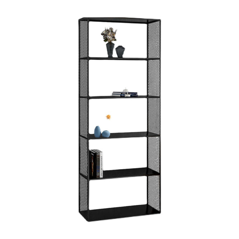 Industrial Metal Bookshelf Iron Open Back Bookcase for Office