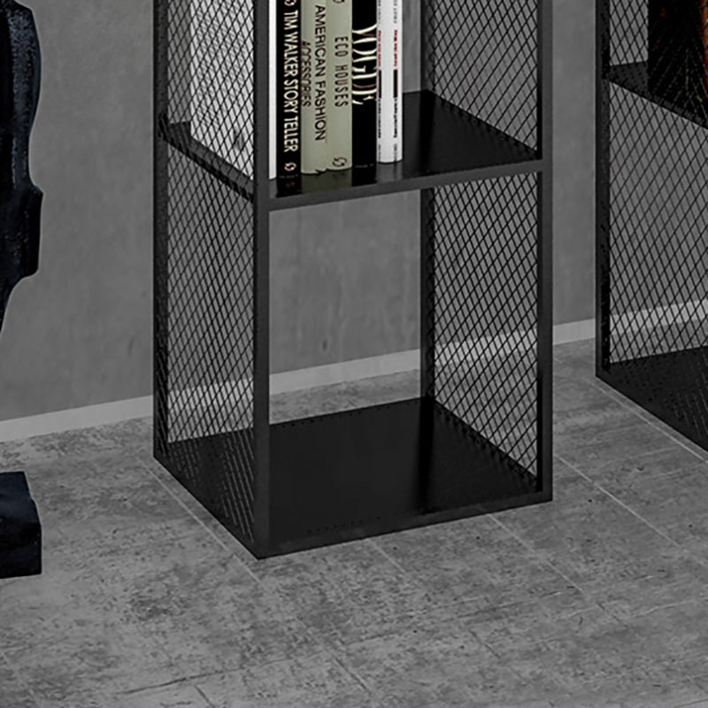 Industrial Metal Bookshelf Iron Open Back Bookcase for Office