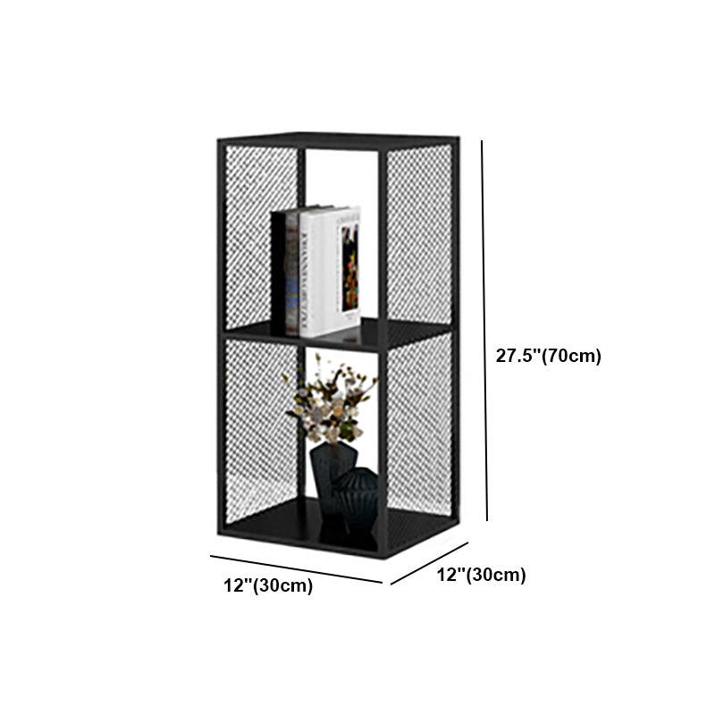 Industrial Metal Bookshelf Iron Open Back Bookcase for Office