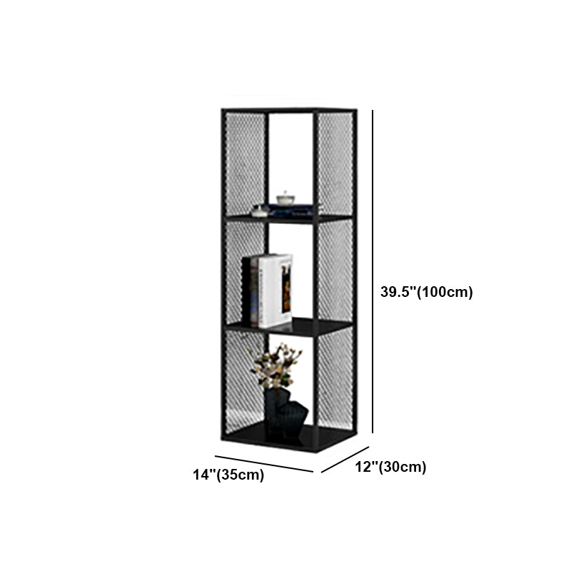 Industrial Metal Bookshelf Iron Open Back Bookcase for Office