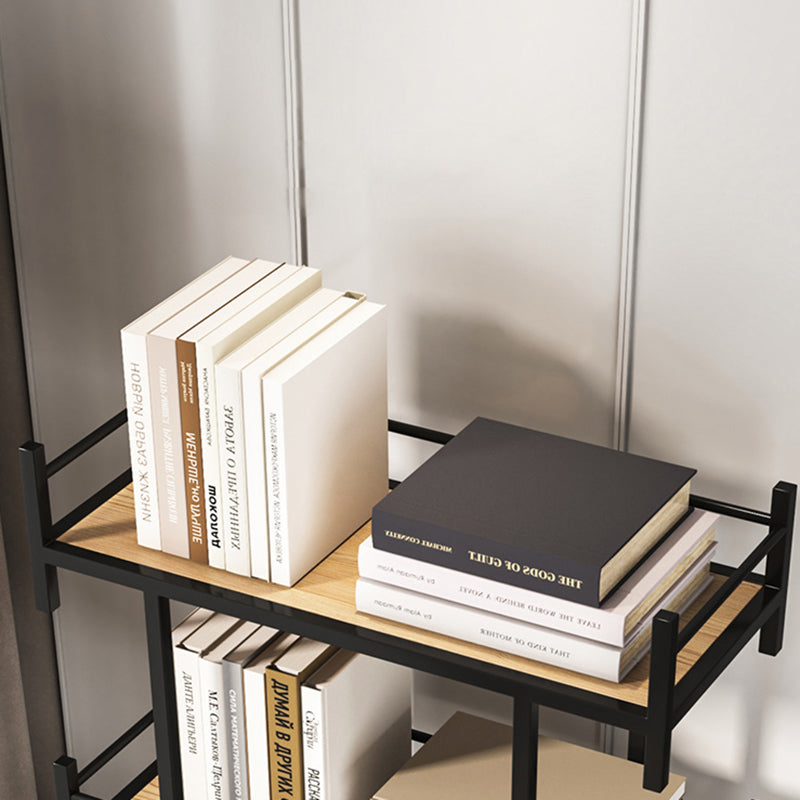 Open Back Metal Bookshelf Scandinavian Style Bookcase for Home Office Study Room