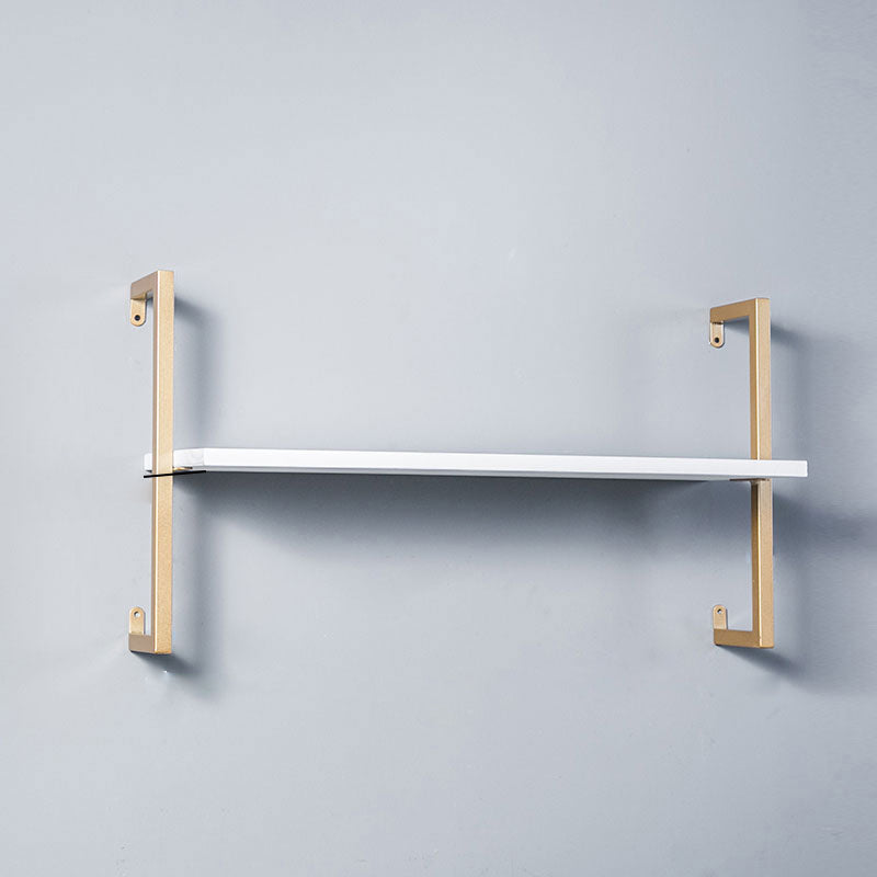 Contemporary Wall Unit Bookcase Metal Frame Pine Wood Shelf Bookshelf